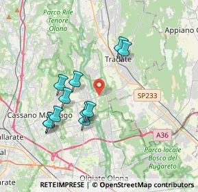 Mappa Via Gitti, 21050 Cairate VA, Italia (3.38091)