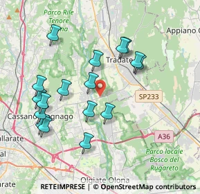 Mappa Via Gitti, 21050 Cairate VA, Italia (3.80529)