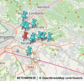 Mappa Strada Provinciale ex SS, 24061 Albano Sant'Alessandro BG, Italia (2.64636)