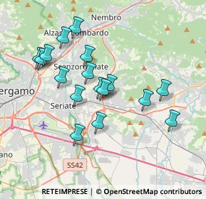 Mappa Strada Provinciale ex SS, 24061 Albano Sant'Alessandro BG, Italia (3.33529)