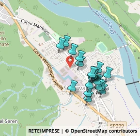 Mappa Viale S. Euseo, 13037 Serravalle Sesia VC, Italia (0.374)