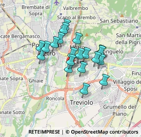 Mappa Via Giovanni Pascoli, 24035 Curno BG, Italia (1.2655)