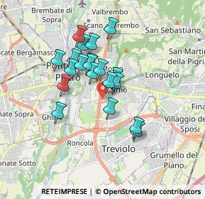 Mappa Via Giovanni Pascoli, 24035 Curno BG, Italia (1.372)