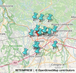 Mappa Via Giovanni Pascoli, 24035 Curno BG, Italia (5.128)