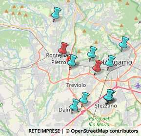 Mappa Via Giovanni Pascoli, 24035 Curno BG, Italia (4.03917)