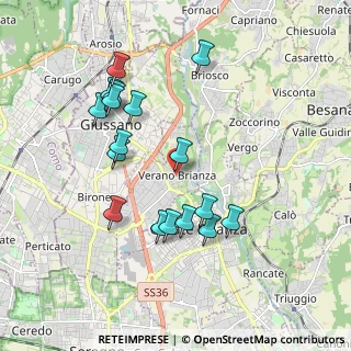 Mappa Piazza Liberazione, 20843 Verano Brianza MB, Italia (1.83765)
