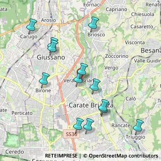 Mappa Piazza Liberazione, 20843 Verano Brianza MB, Italia (2.17923)