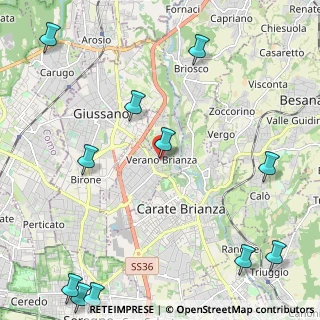 Mappa P.zza Della Liberazione, 20843 Verano Brianza MB, Italia (3.17)