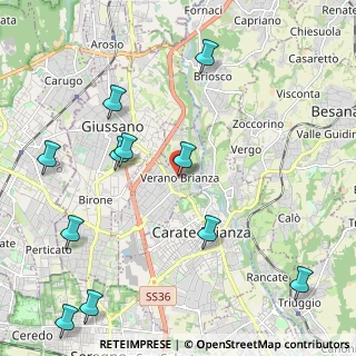 Mappa P.zza Della Liberazione, 20843 Verano Brianza MB, Italia (2.63455)
