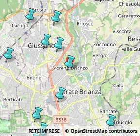 Mappa Piazza Liberazione, 20843 Verano Brianza MB, Italia (3.21571)