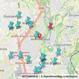 Mappa Piazza Liberazione, 20843 Verano Brianza MB, Italia (1.3705)