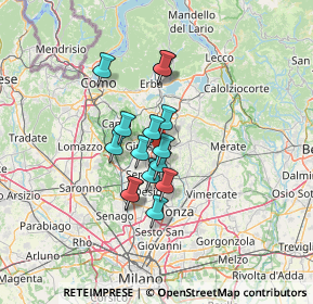 Mappa Piazza Liberazione, 20843 Verano Brianza MB, Italia (9.22733)