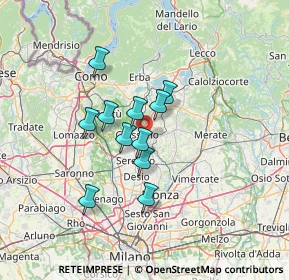 Mappa Piazza Liberazione, 20843 Verano Brianza MB, Italia (9.95636)