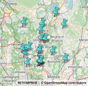 Mappa Piazza Liberazione, 20843 Verano Brianza MB, Italia (6.80053)
