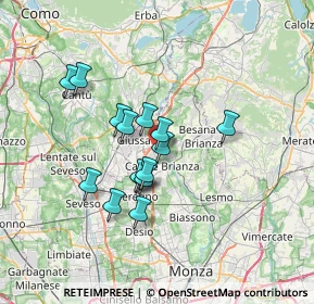 Mappa P.zza Della Liberazione, 20843 Verano Brianza MB, Italia (5.43867)