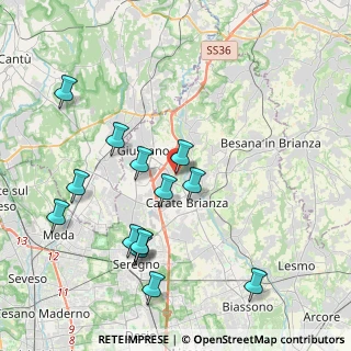 Mappa Piazza Liberazione, 20843 Verano Brianza MB, Italia (4.24786)
