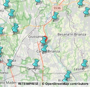 Mappa Piazza Liberazione, 20843 Verano Brianza MB, Italia (6.7925)