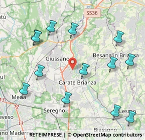 Mappa Piazza Liberazione, 20843 Verano Brianza MB, Italia (4.88692)