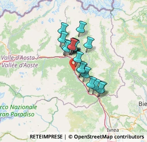 Mappa Frazione Fabbrica, 11020 Verrès AO, Italia (8.801)