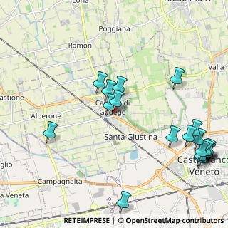 Mappa Via San Pietro, 31033 Castello di Godego TV, Italia (2.676)