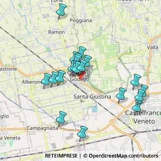 Mappa Via Guglielmo Marconi, 31033 Castello di Godego TV, Italia (1.74)