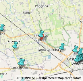 Mappa Via Guglielmo Marconi, 31033 Castello di Godego TV, Italia (3.67944)