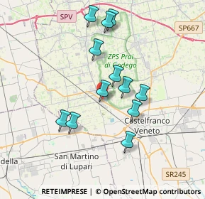 Mappa Via Guglielmo Marconi, 31033 Castello di Godego TV, Italia (3.26083)