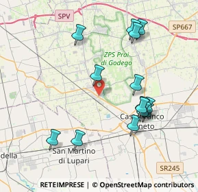 Mappa Via Guglielmo Marconi, 31033 Castello di Godego TV, Italia (4.00643)