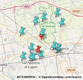 Mappa Via Guglielmo Marconi, 31033 Castello di Godego TV, Italia (3.62867)