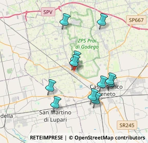 Mappa Via Guglielmo Marconi, 31033 Castello di Godego TV, Italia (3.51364)