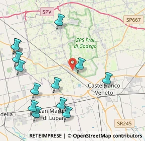 Mappa Via Guglielmo Marconi, 31033 Castello di Godego TV, Italia (5.09769)
