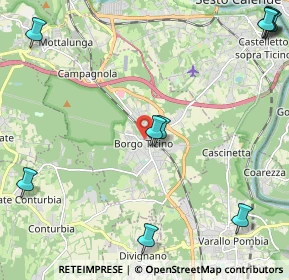 Mappa Via Valle, 28040 Borgo Ticino NO, Italia (3.43)
