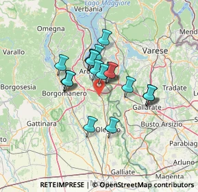 Mappa Via Valle, 28040 Borgo Ticino NO, Italia (9.867)