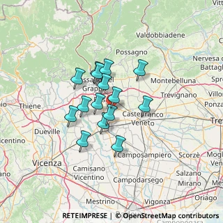 Mappa Via XI Febbraio, 36028 Rossano Veneto VI, Italia (9.51533)