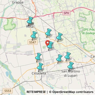 Mappa Via XI Febbraio, 36028 Rossano Veneto VI, Italia (3.56182)