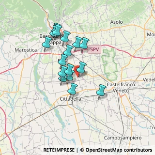 Mappa Via XI Febbraio, 36028 Rossano Veneto VI, Italia (5.71438)