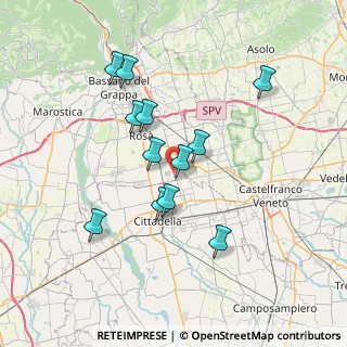 Mappa Via XI Febbraio, 36028 Rossano Veneto VI, Italia (6.43167)