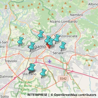 Mappa Via Pizzo Recastello, 24125 Bergamo BG, Italia (3.36091)