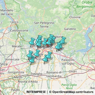 Mappa Via Pizzo Recastello, 24125 Bergamo BG, Italia (8.54438)
