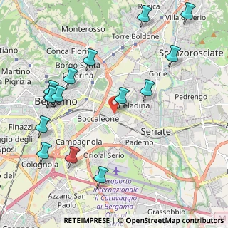 Mappa Via Pizzo Recastello, 24125 Bergamo BG, Italia (2.48133)