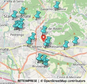 Mappa Via Alessandro Manzoni, 24061 Albano Sant'Alessandro BG, Italia (2.0675)
