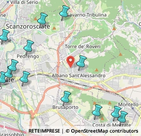 Mappa Via Alessandro Manzoni, 24061 Albano Sant'Alessandro BG, Italia (3.02462)