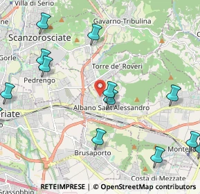 Mappa Via Alessandro Manzoni, 24061 Albano Sant'Alessandro BG, Italia (3.02733)