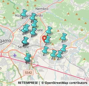 Mappa Via Alessandro Manzoni, 24061 Albano Sant'Alessandro BG, Italia (3.4125)