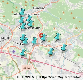 Mappa Via Alessandro Manzoni, 24061 Albano Sant'Alessandro BG, Italia (3.62615)