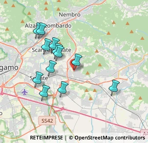 Mappa Via Manzoni Alessandro, 24061 Albano Sant'Alessandro BG, Italia (3.41667)