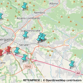 Mappa Via Alessandro Manzoni, 24061 Albano Sant'Alessandro BG, Italia (5.37636)