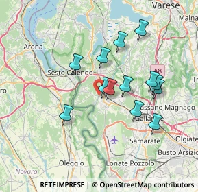 Mappa Via Montebello, 21019 Somma lombardo VA, Italia (6.29462)