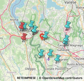 Mappa Via Montebello, 21019 Somma lombardo VA, Italia (6.79769)