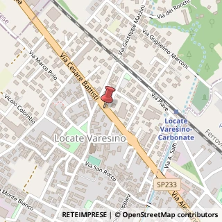 Mappa Via C. Battisti, 60, 22070 Locate Varesino, Como (Lombardia)